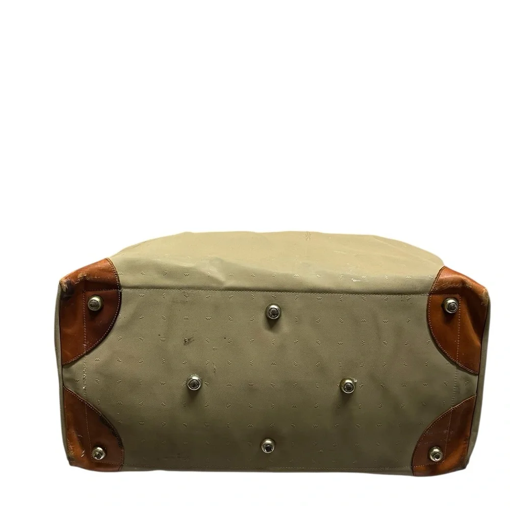 King Ranch Leather Trimmed Duffle Bag.